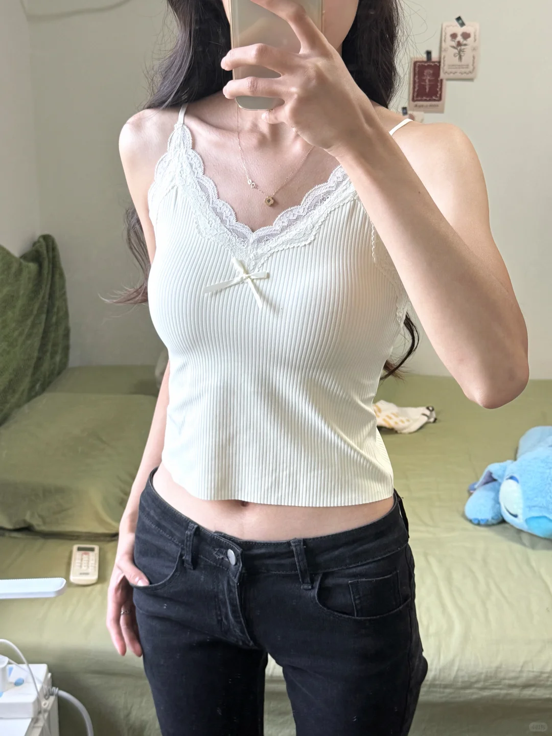 纯欲蕾丝小吊带好绝！