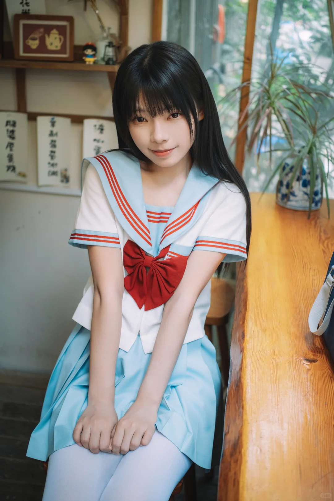 一起在咖啡店复习吧🐰