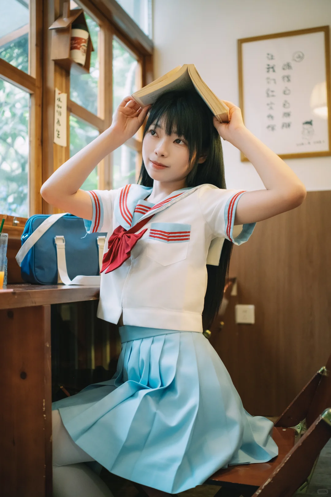 一起在咖啡店复习吧🐰