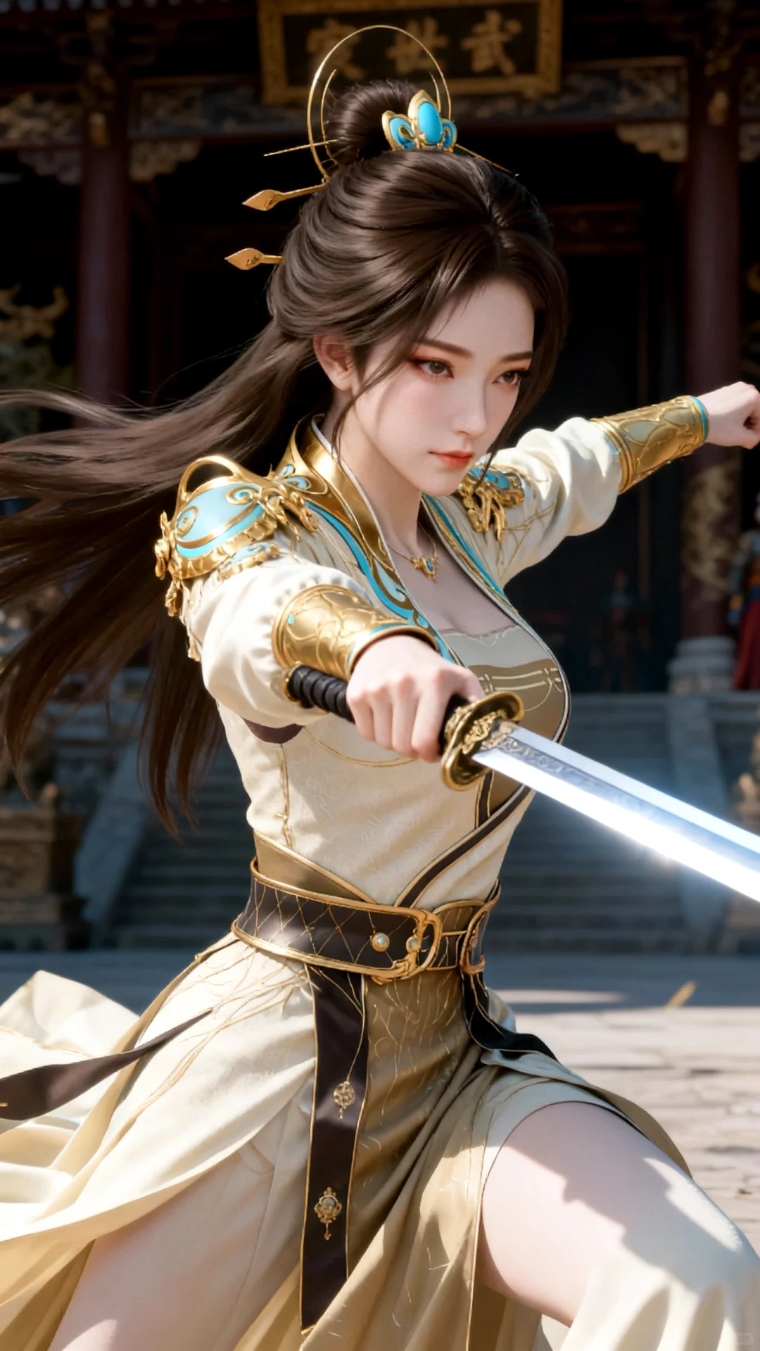 国漫女神｜姚曦遮天高清AI二次元动漫壁纸