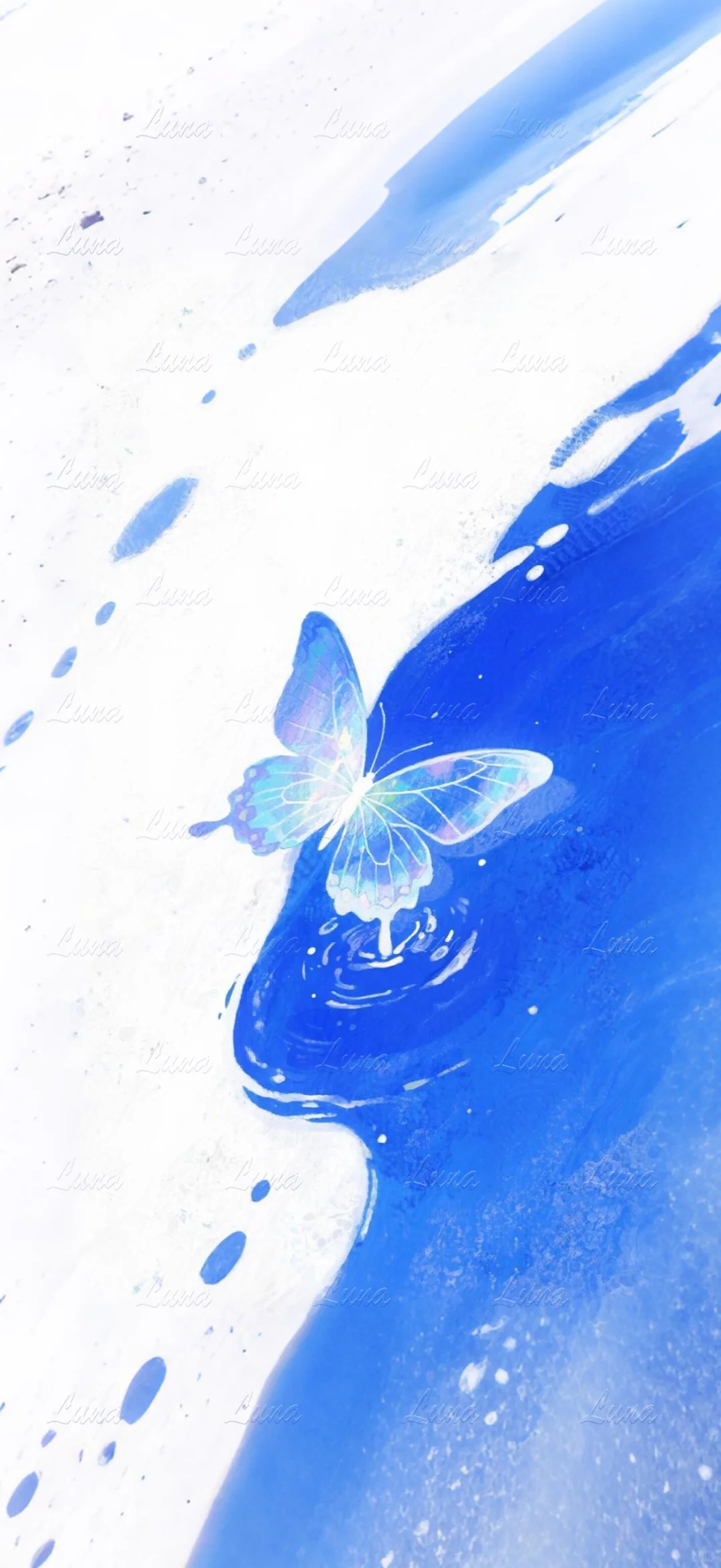 蓝色忧郁 手机壁纸分享