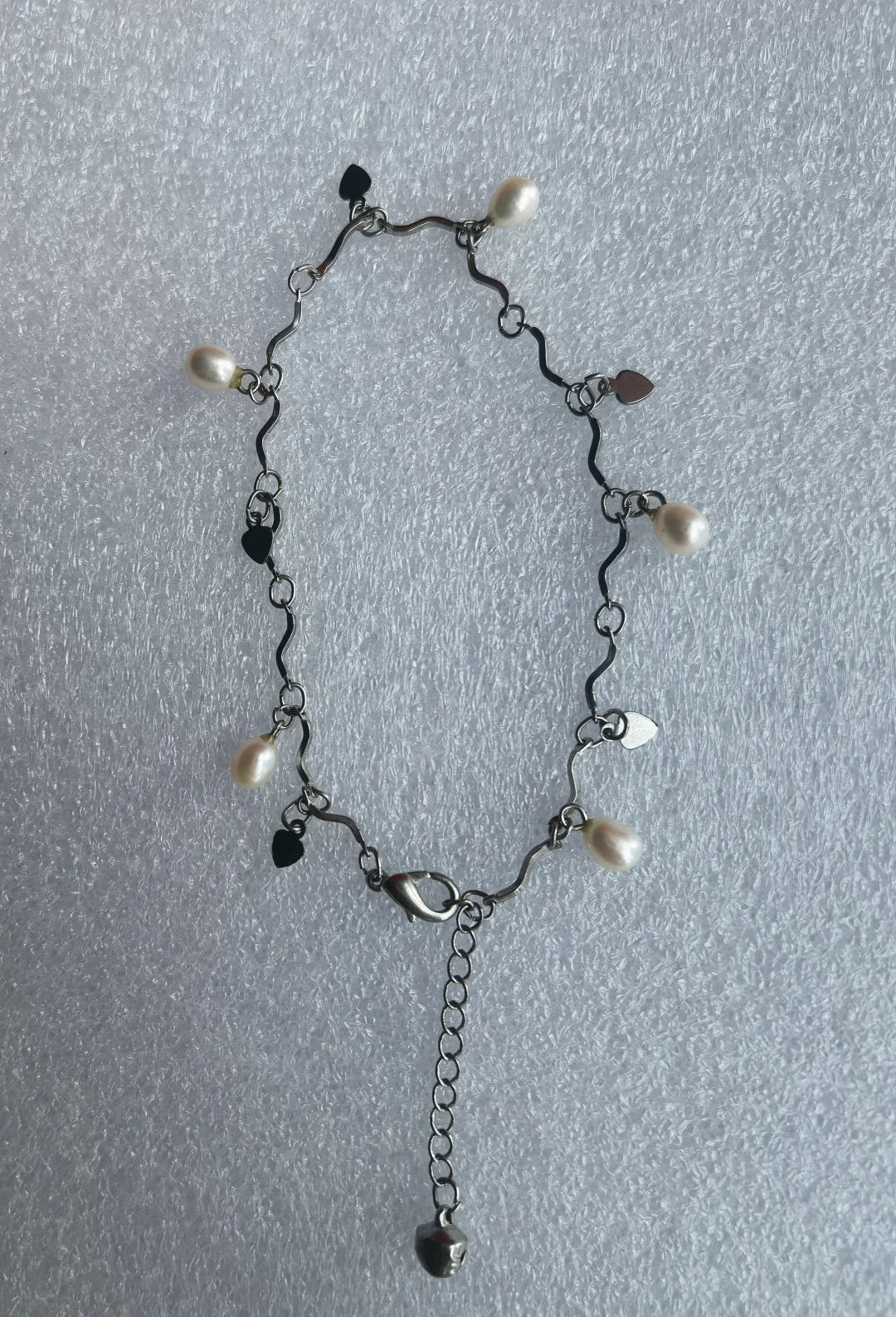 白色天然珍珠脚链！秒杀价38元每条包邮！购