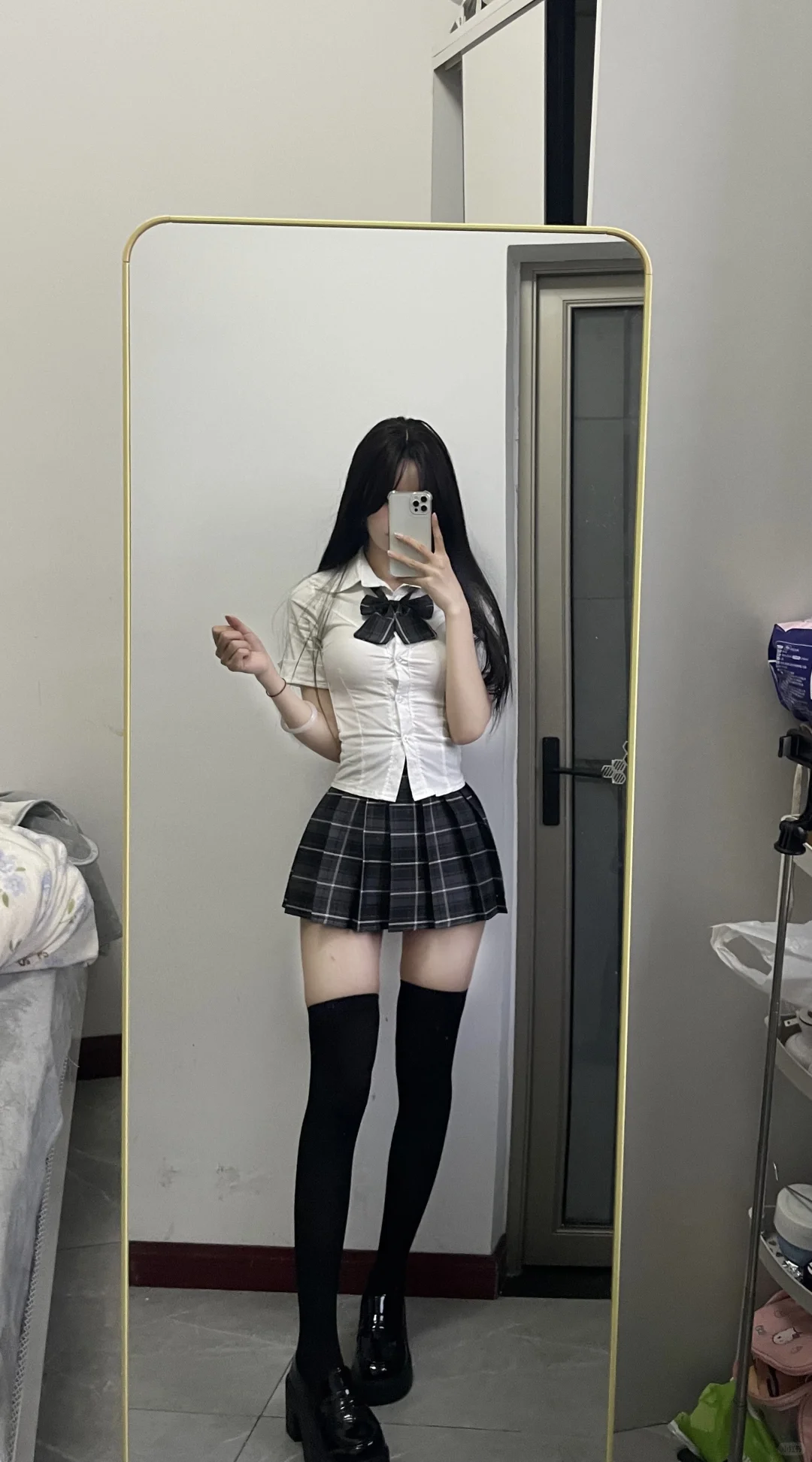 甜系jk穿搭啦！🤍