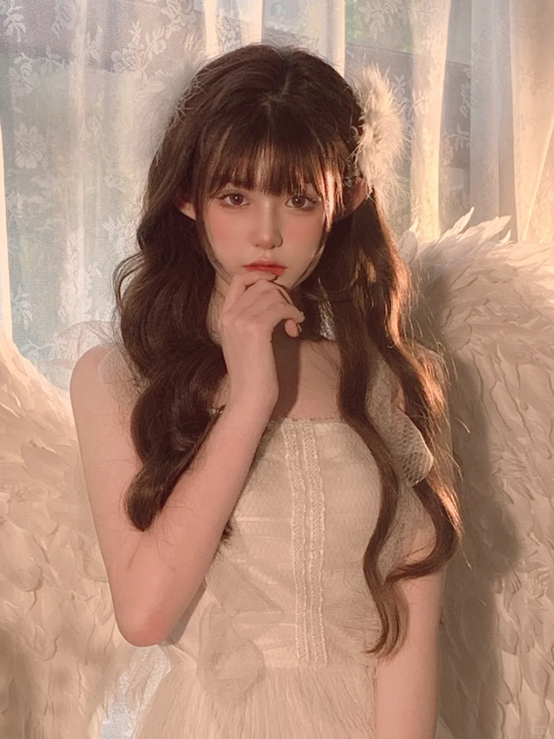 折翼天使，她带着爱神之光坠落人间～👼🏻