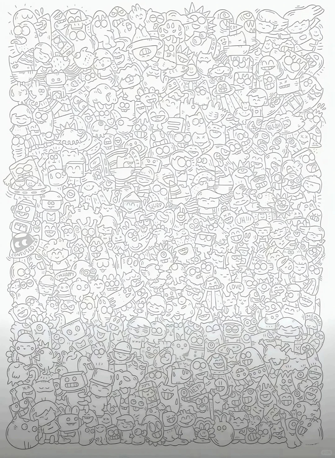 摸鱼必备：超级可爱的涂鸦，超好玩～～