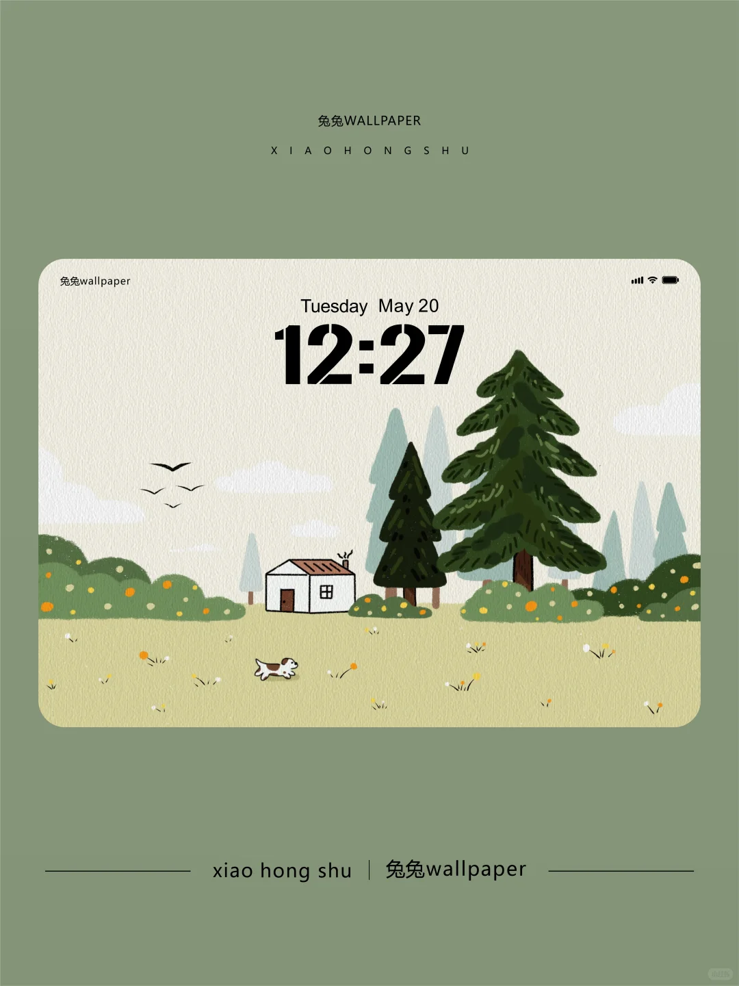 横版平板壁纸｜治愈系插画壁纸｜63