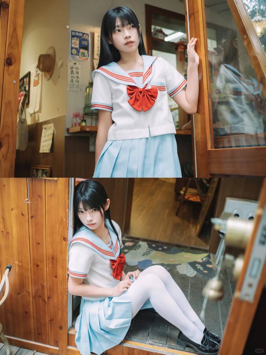 一起在咖啡店复习吧🐰