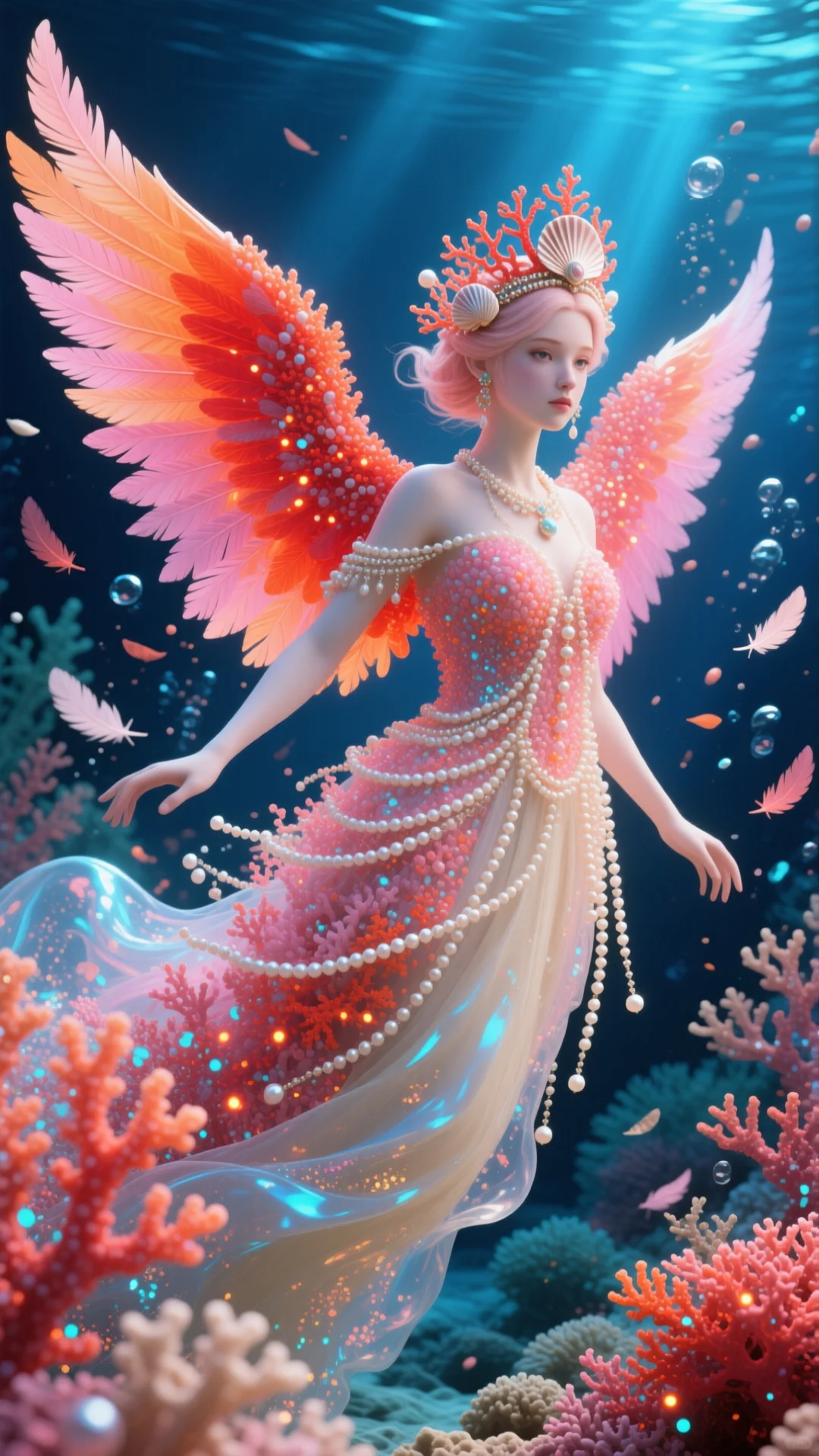 AI绘图打卡~白色精灵，纯洁与优雅的象征✨