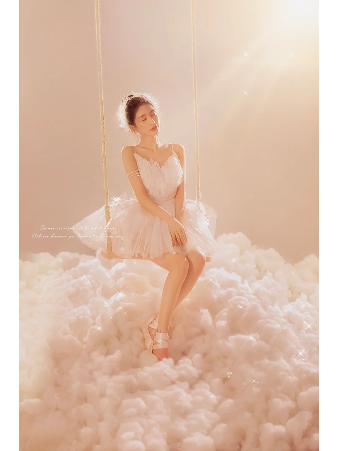 闯入云端☁️的天使｜少女心炸裂的天使写真