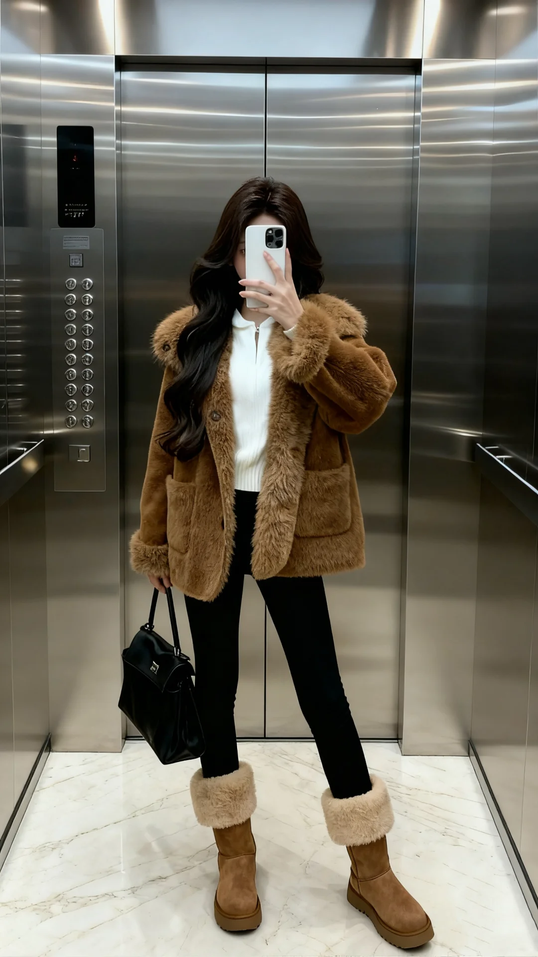 谁能拒绝一个电梯的girl！