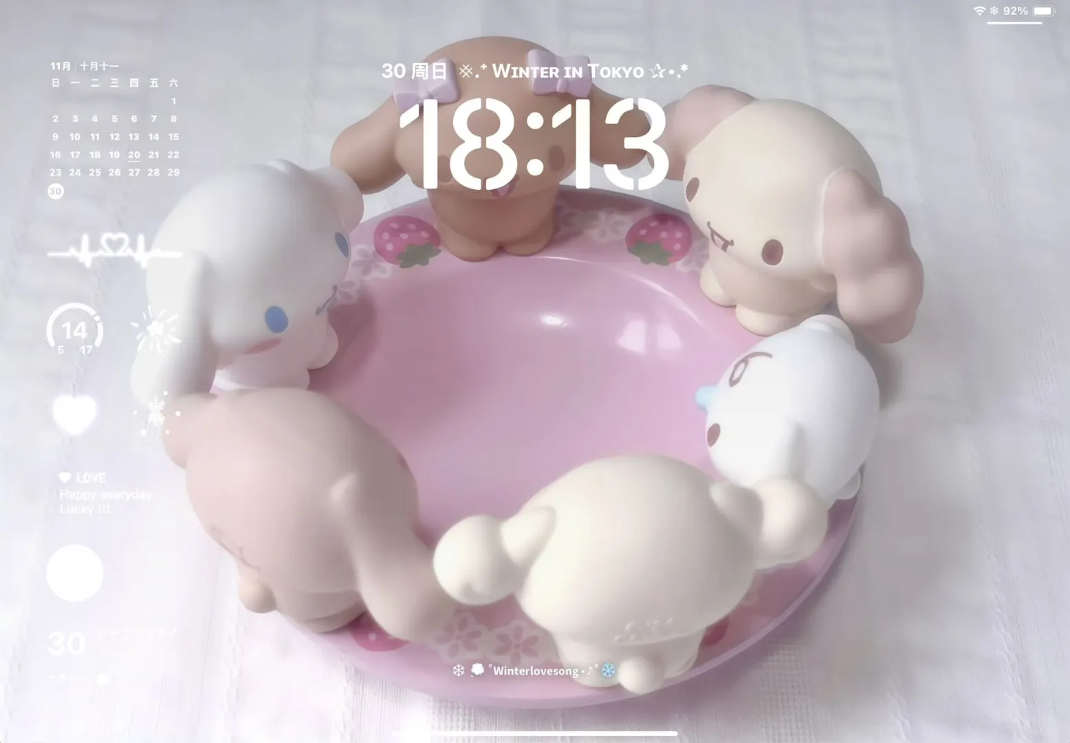 冬日可爱风iPad壁纸~