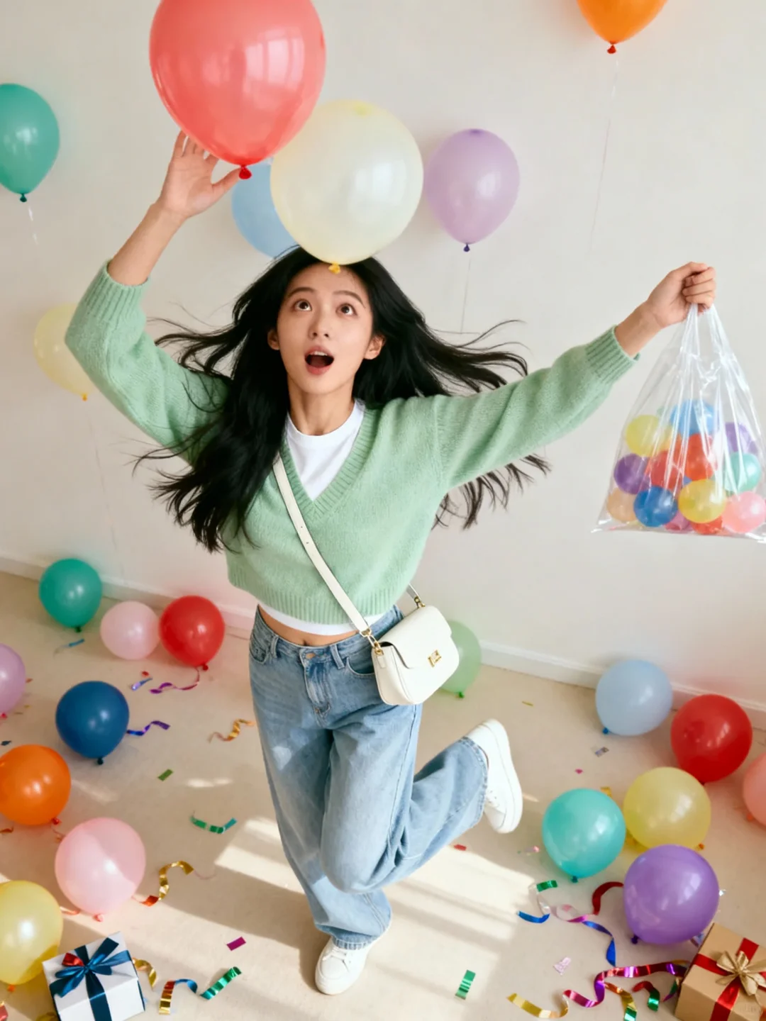 赵今麦青苹果系穿搭|可爱又青春