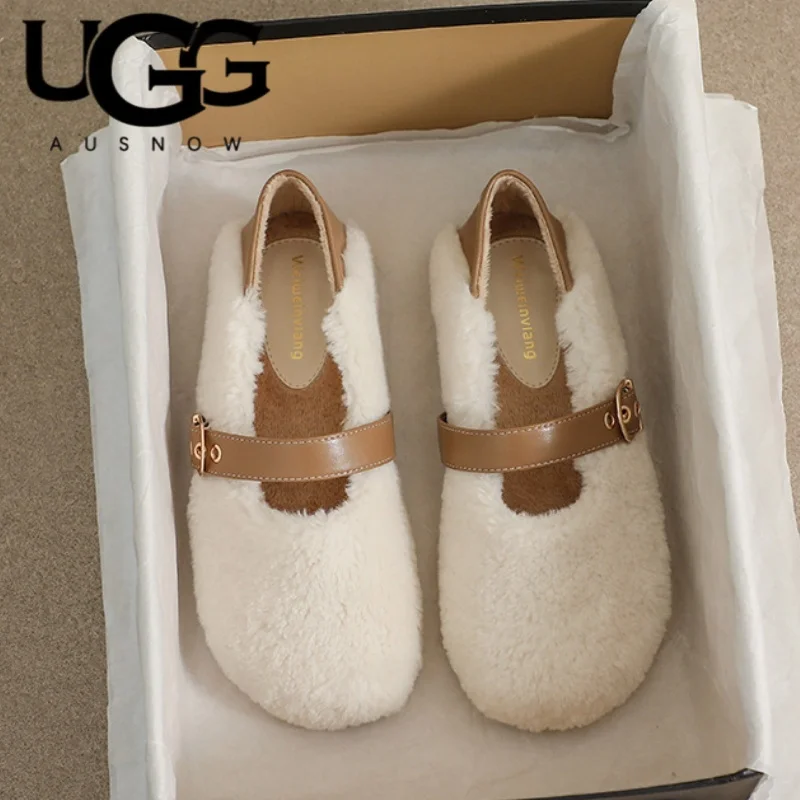 米色温柔感！UGG复古毛毛鞋太好穿了