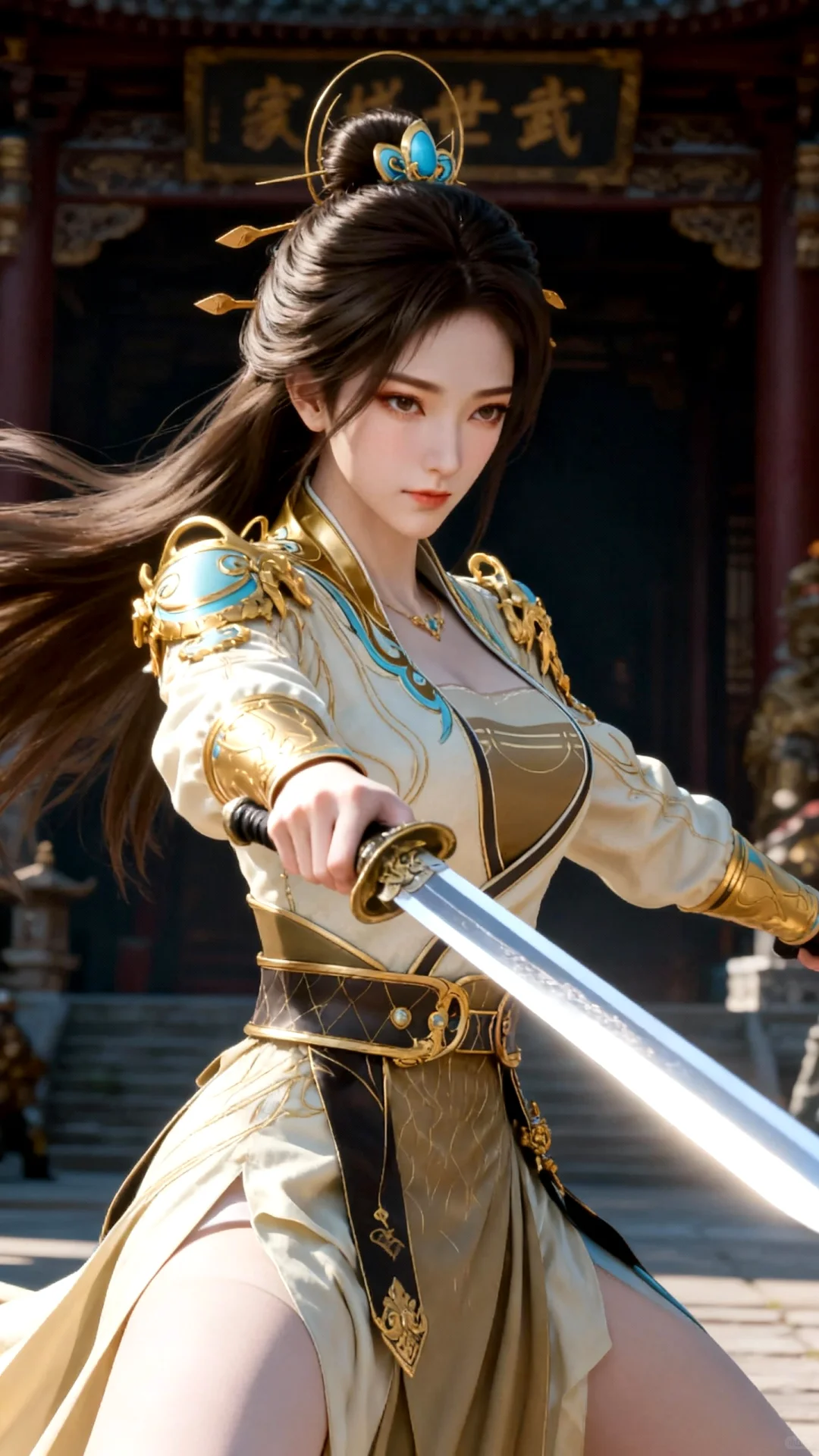 国漫女神｜姚曦遮天高清AI二次元动漫壁纸