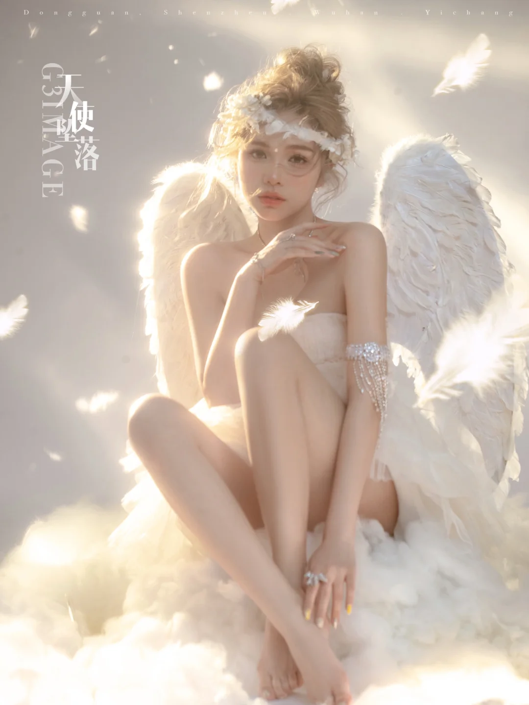 逆光而来✨天使坠落人间🧚🏼‍♀️｜天使写真