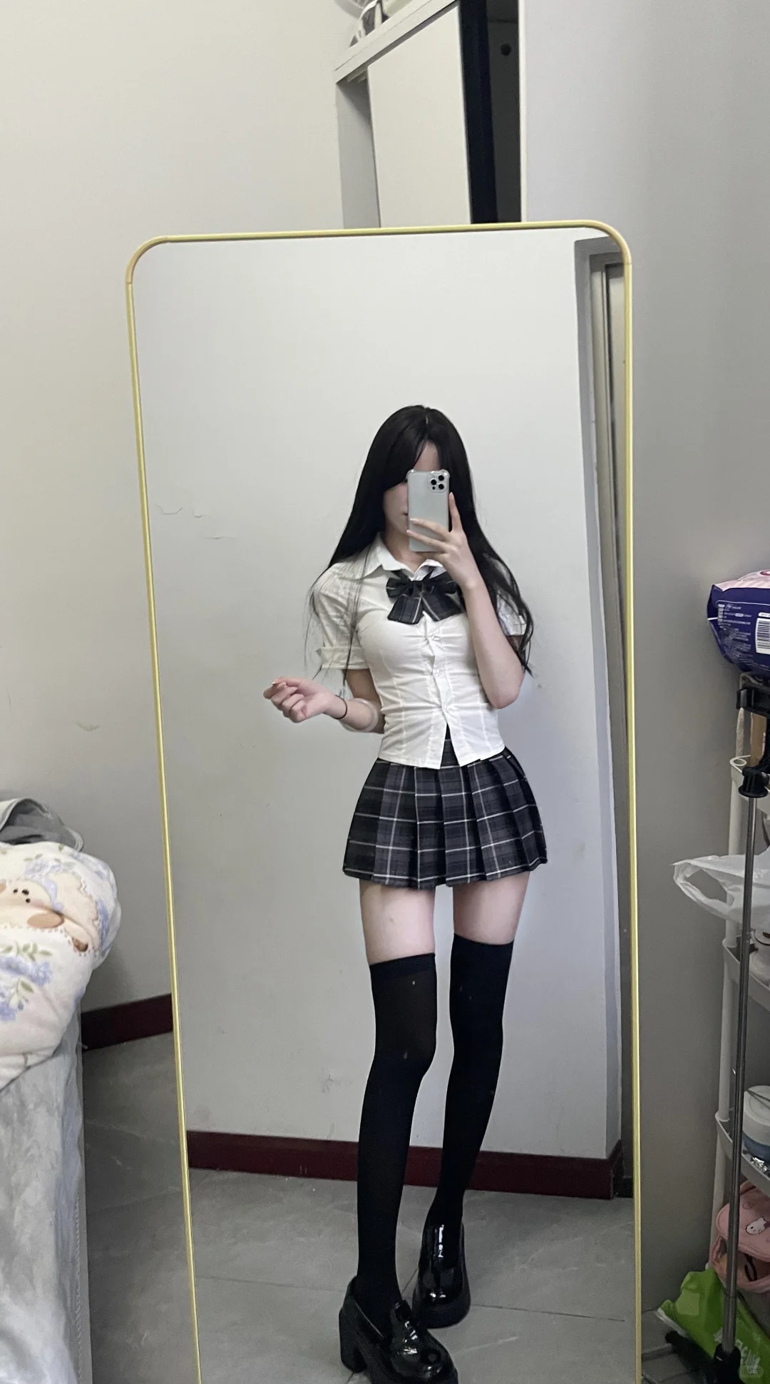 甜系jk穿搭啦！🤍