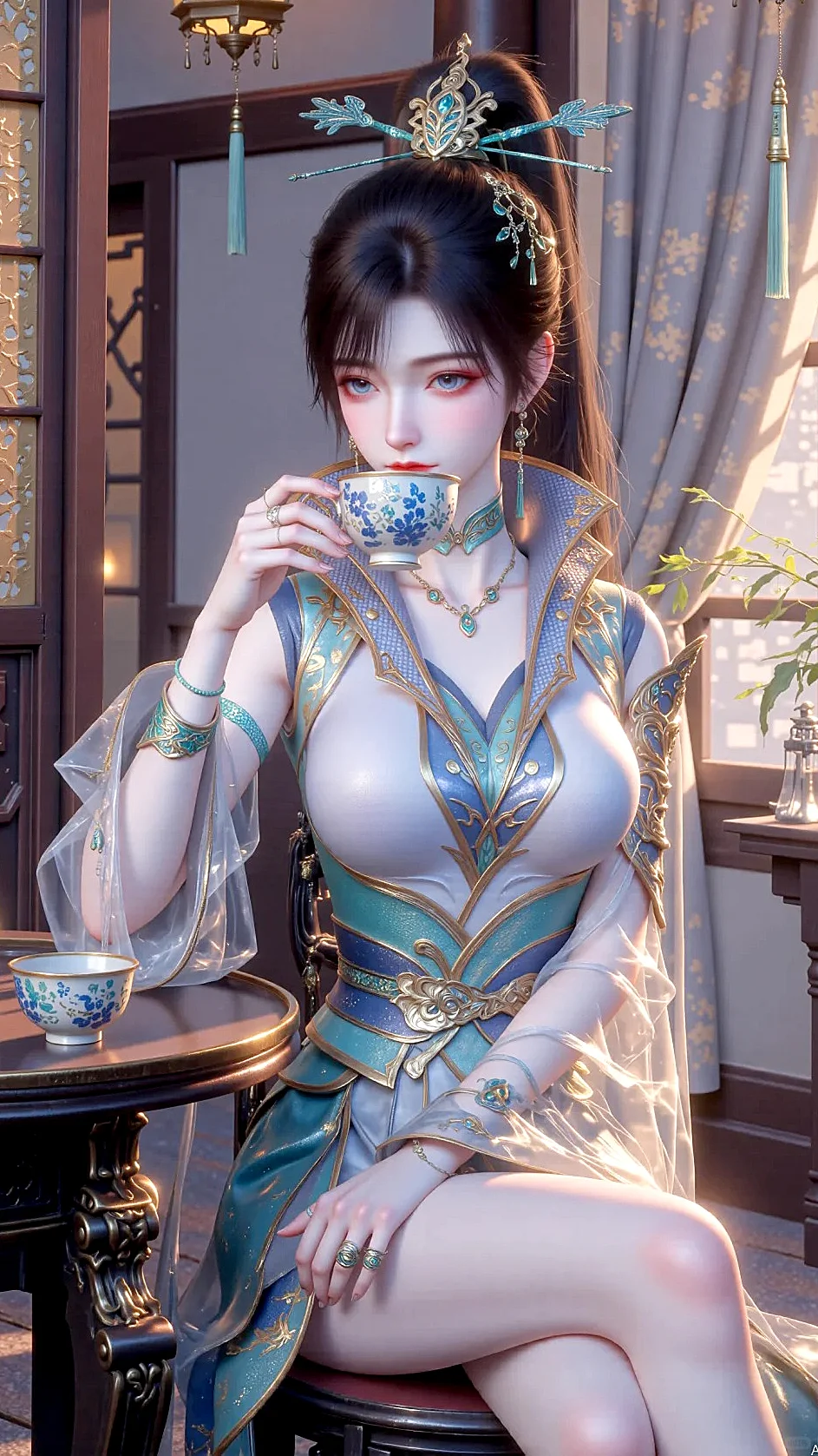 女神壁纸｜青鳞斗破苍穹手机动漫手机壁纸