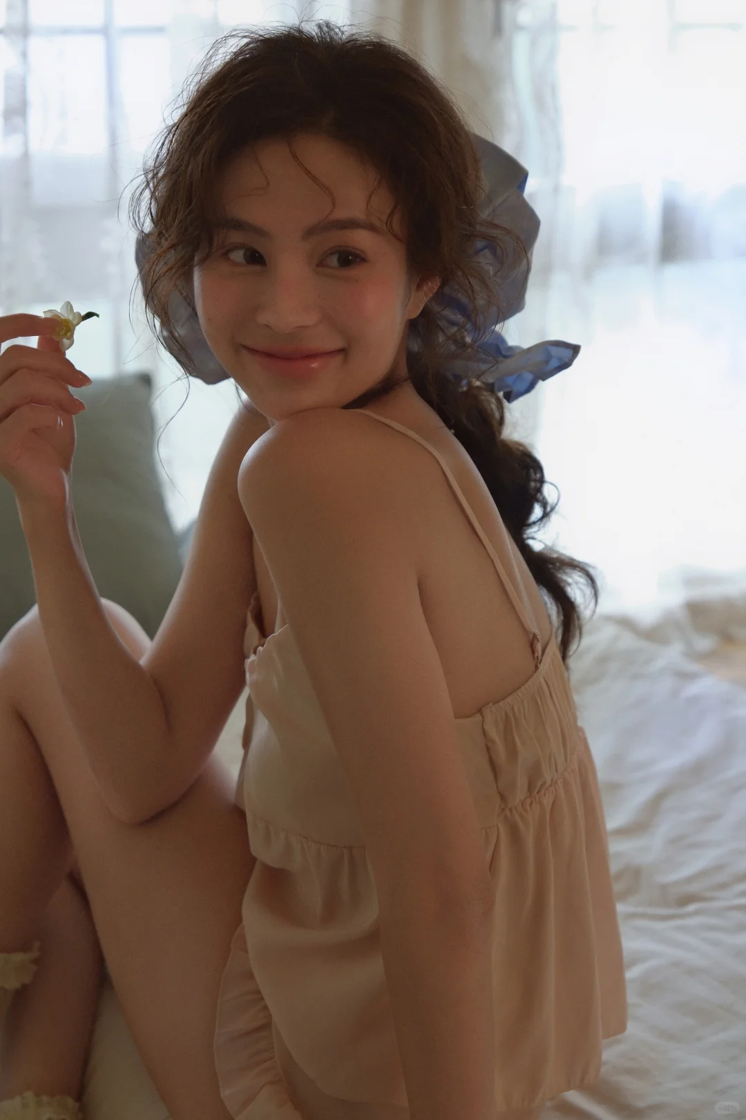 莫奈画🖼️里走出来的少女