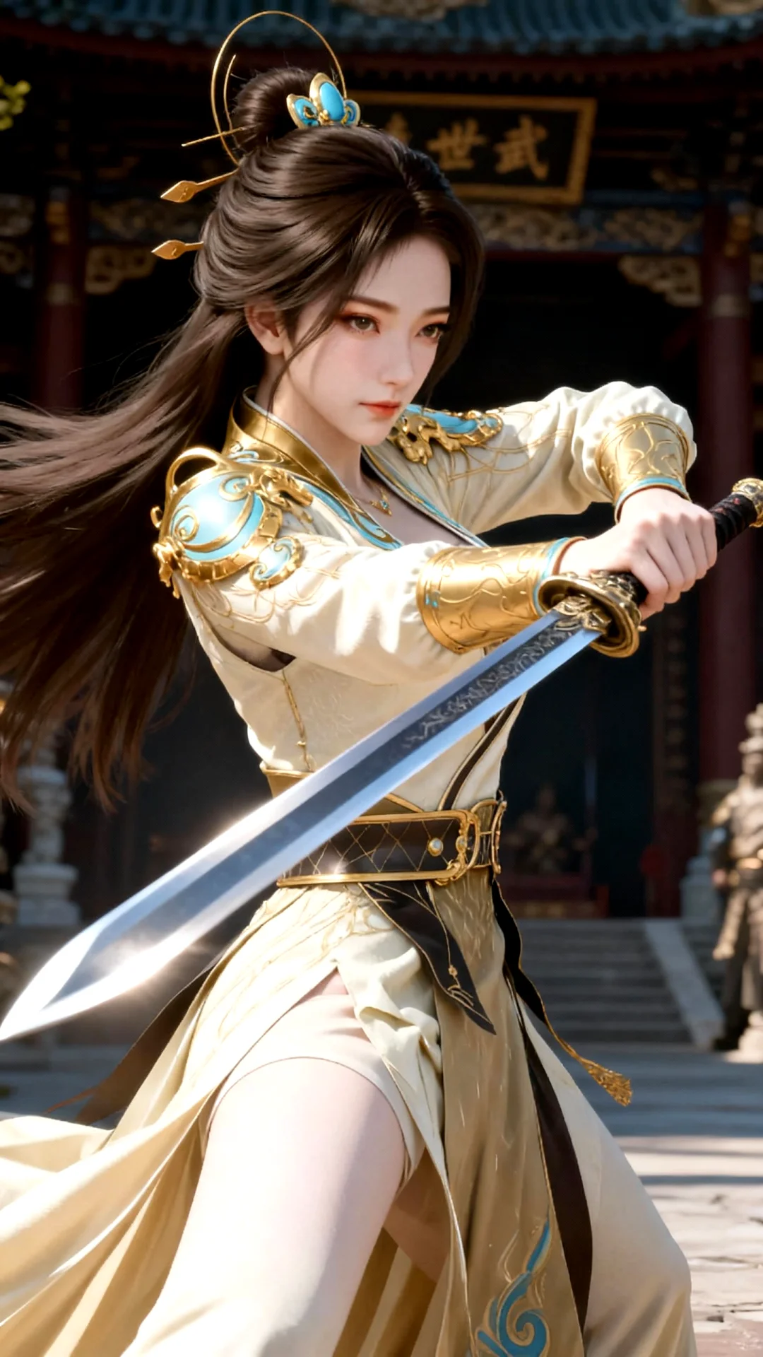 国漫女神｜姚曦遮天高清AI二次元动漫壁纸