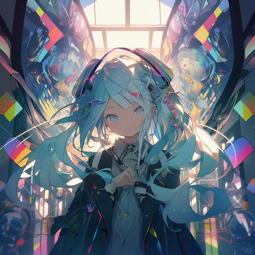 少女插画！女漫头，这也太闪叭！太好看啦！