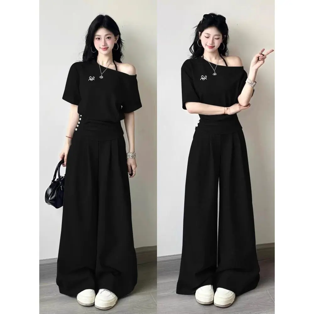 设计感休闲运动套装女夏季学生宽松韩版时尚