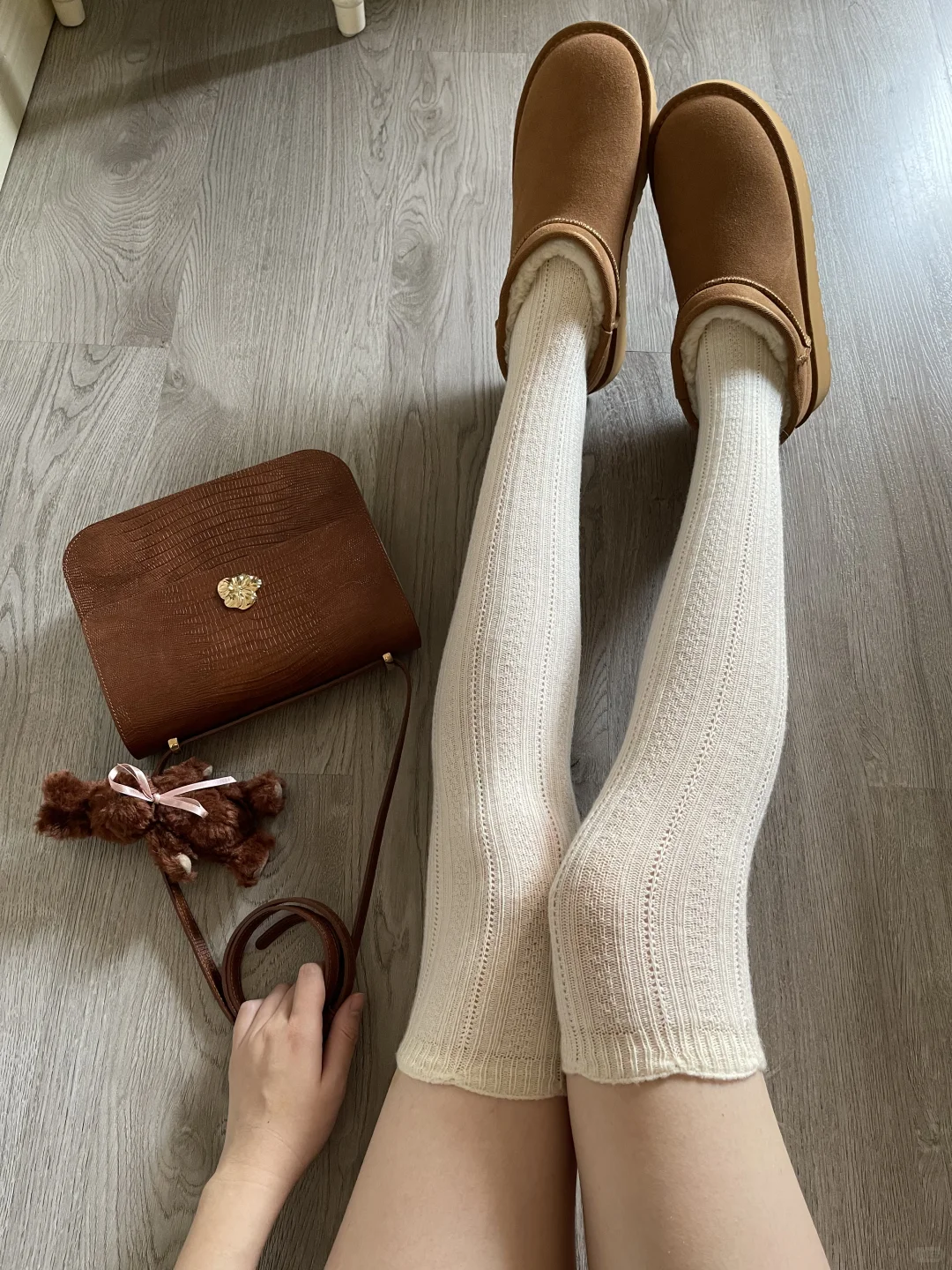 秋冬穿搭｜好有质感的过膝袜