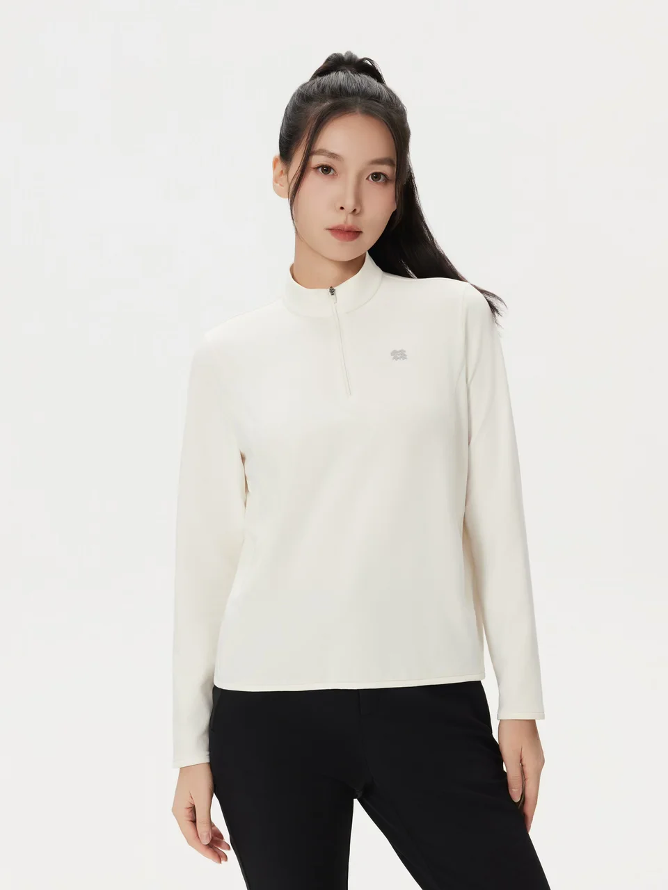 可隆｜女士拉绒半拉链长袖T恤 当季新品！