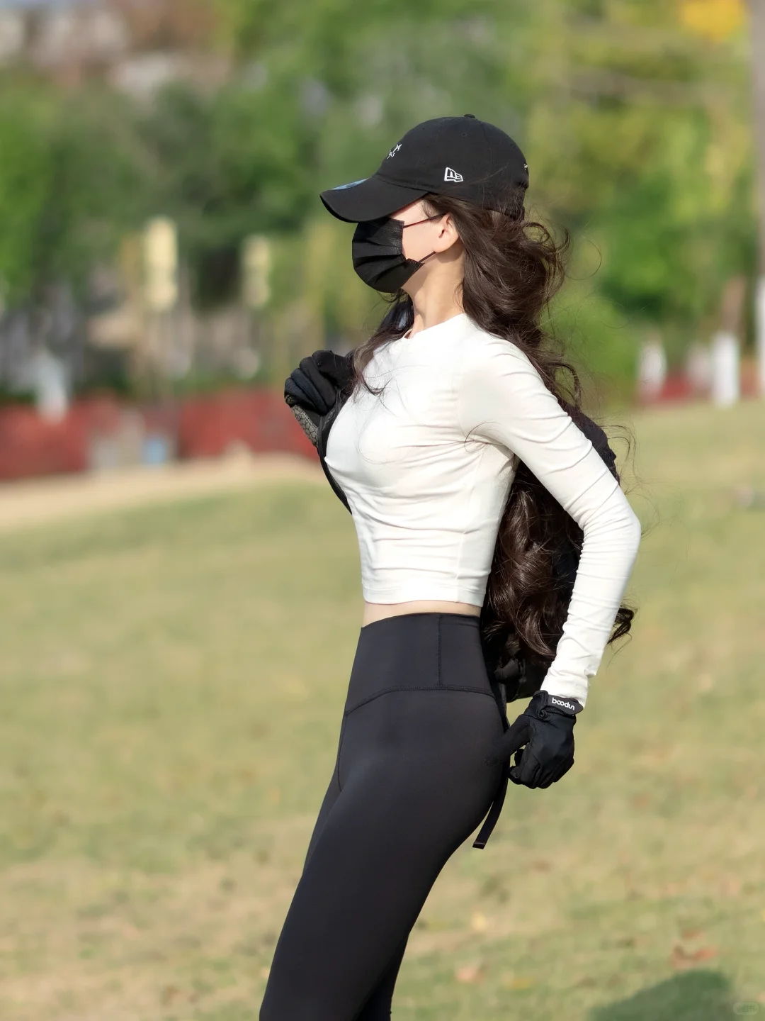 运动女孩的帅，是健康的帅