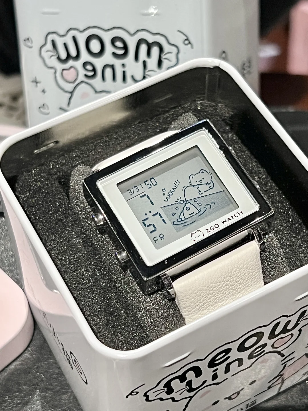 这个线条小猫⌚️你会喜欢吗💕