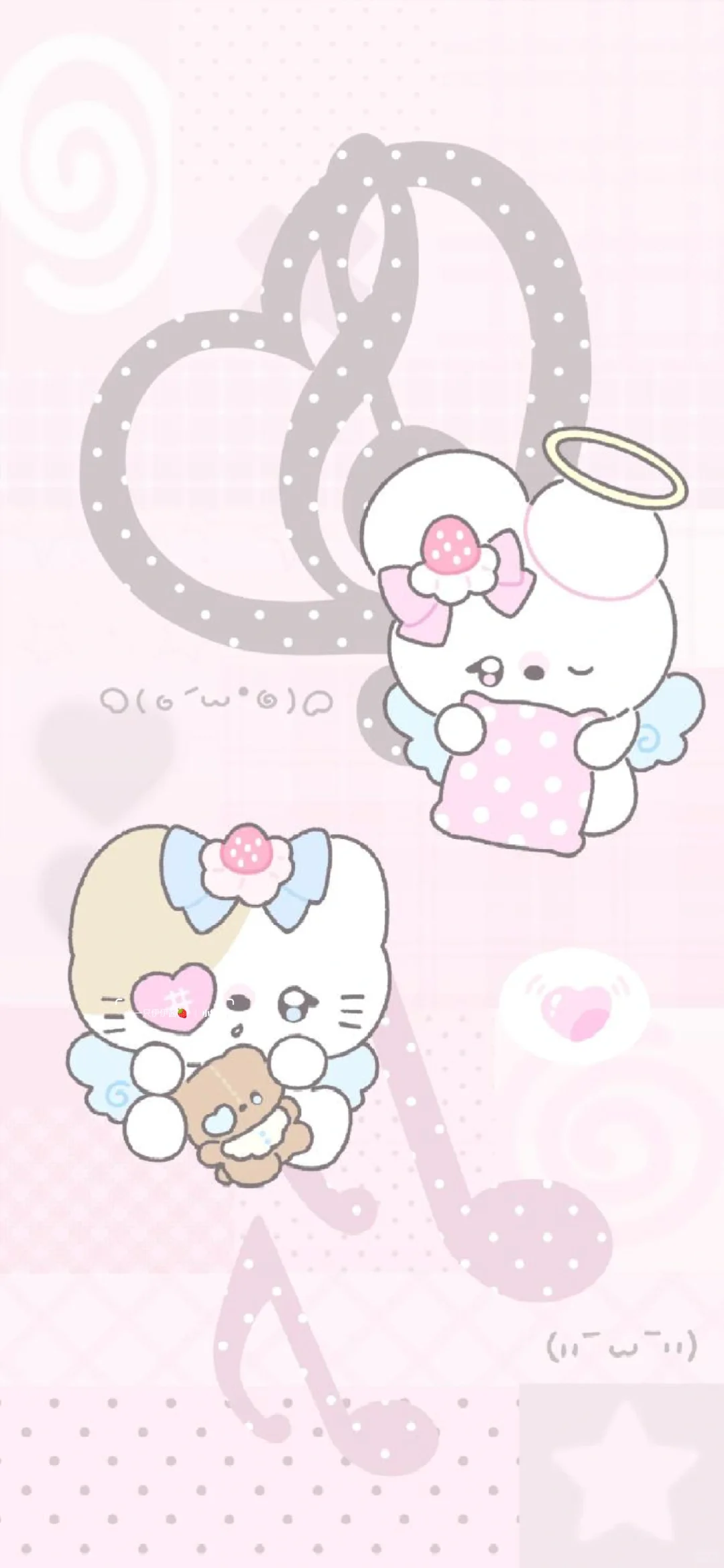 手机壁纸｜可爱粉色系套图