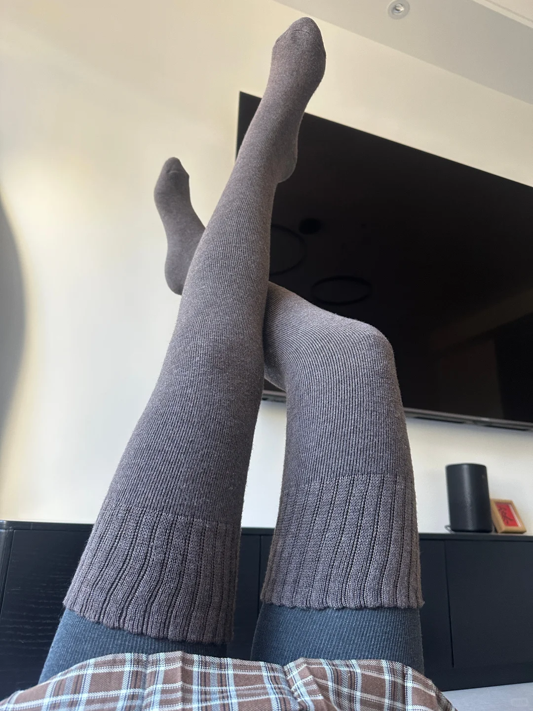 穿到大腿根的孕妇过膝袜！170高妹也能穿🥵‼️