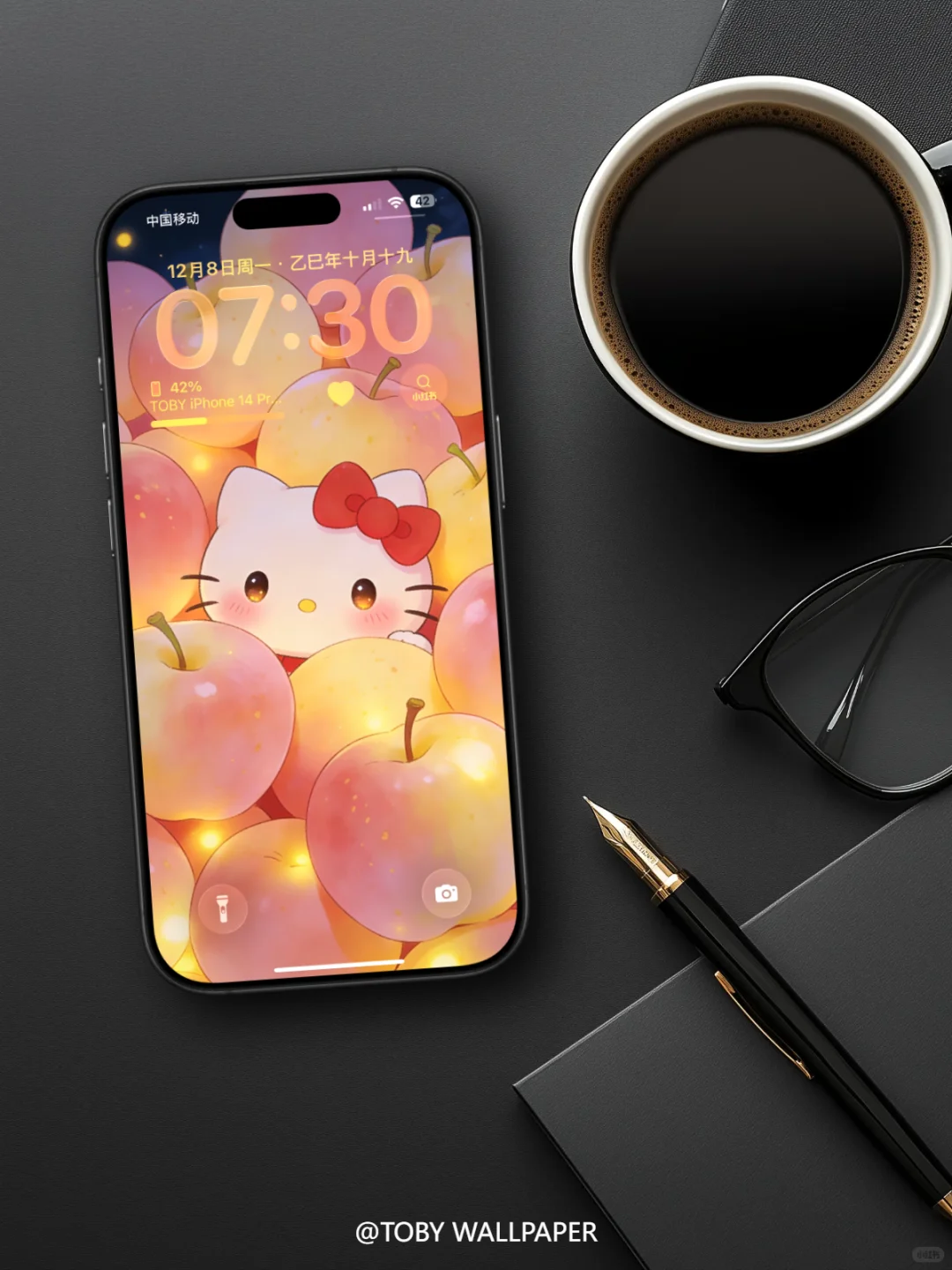 苹苹安安｜GOOD LUCK｜HelloKitty壁纸#069