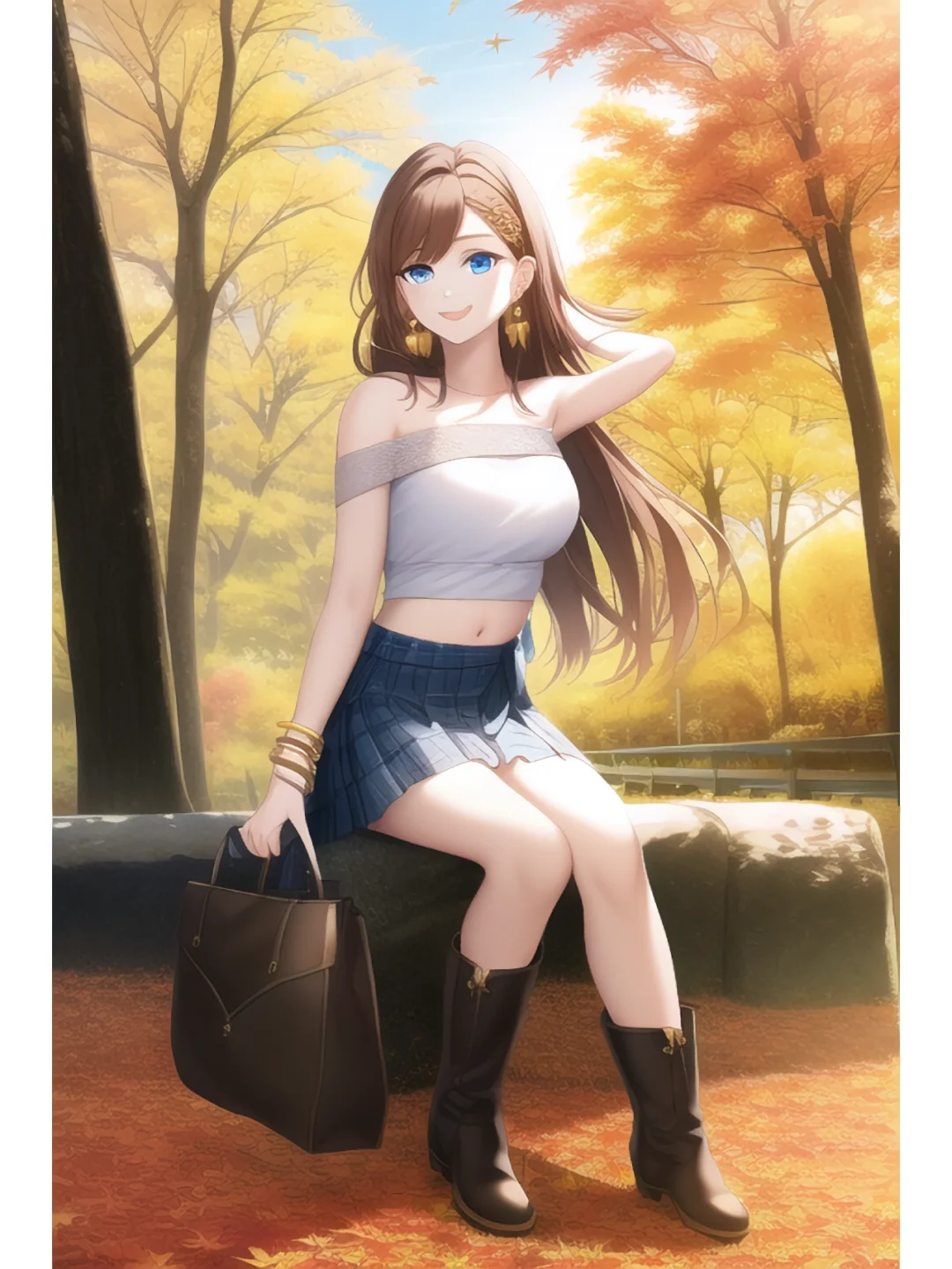 秋日绝绝子美女小姐姐！