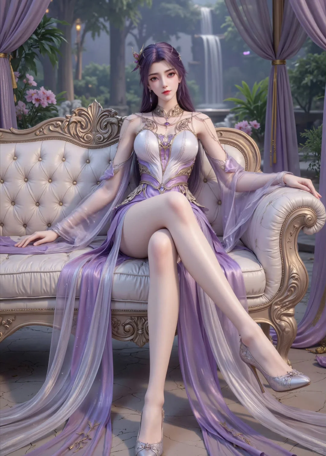 国漫女神性感美腿对比，好身材大长腿高颜值