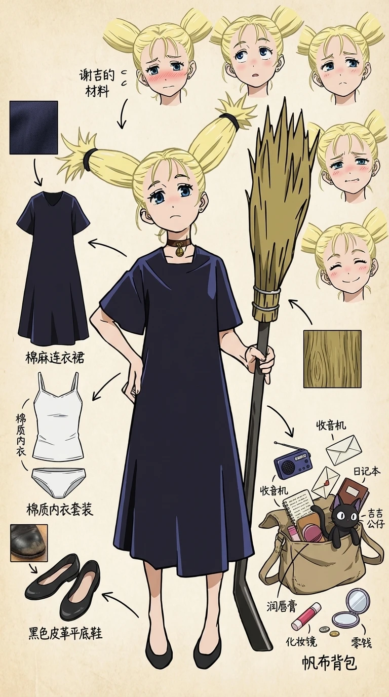 NanoBanana像素级拆解穿搭-咒术回战