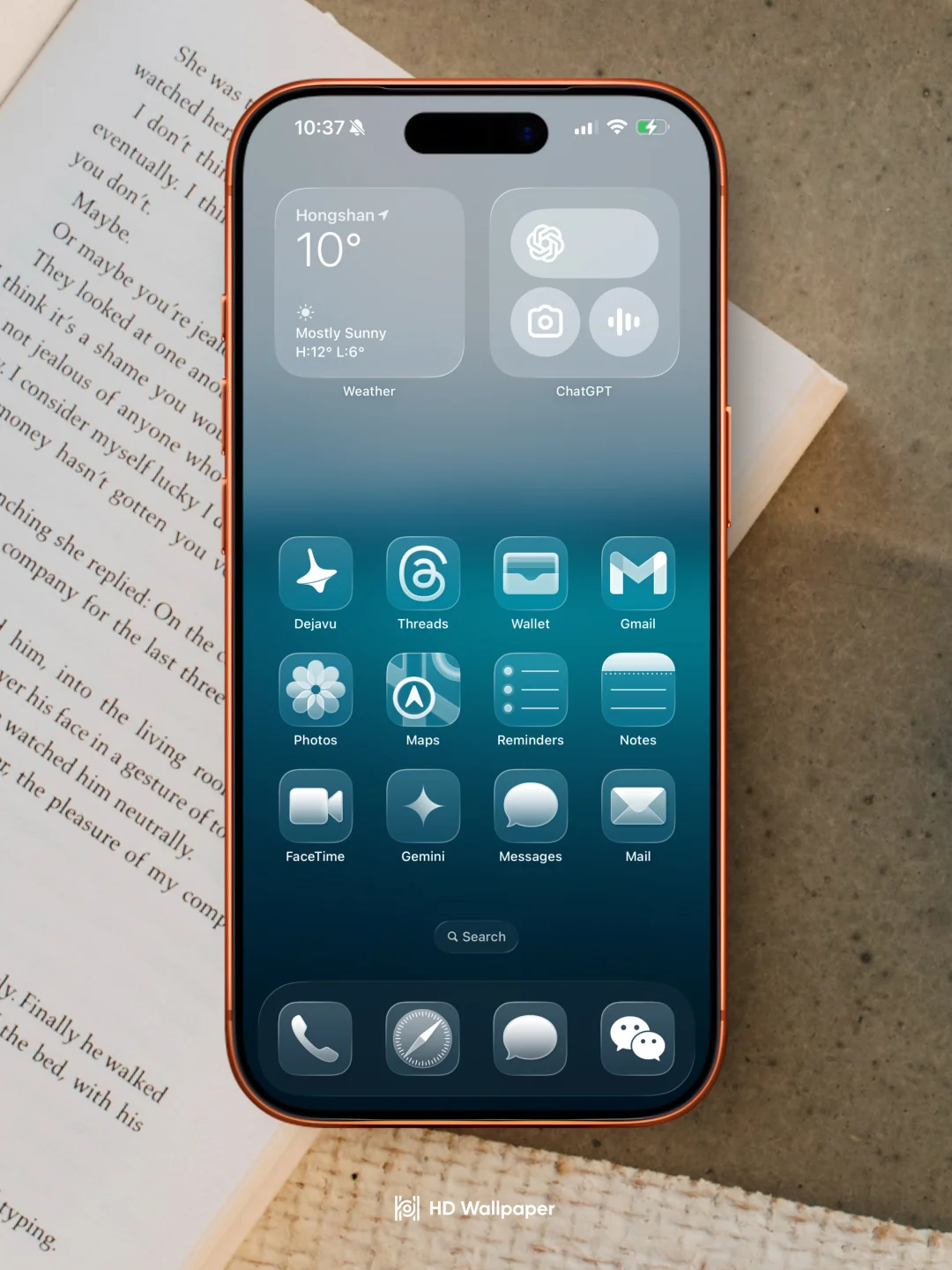 谁懂这个时间入水壁纸的高级感！｜iOS26｜1127
