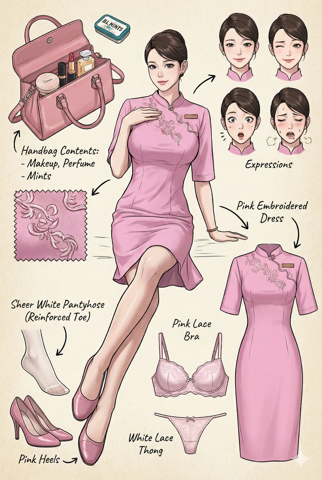 AI十四款空姐制服合集！Gemini Nano制服美学