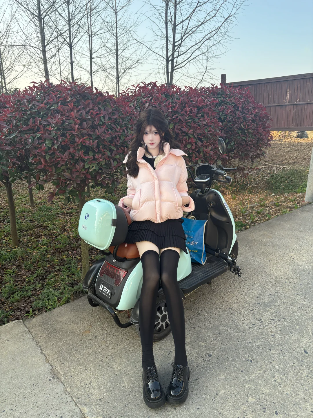 过膝袜确实显腿细！