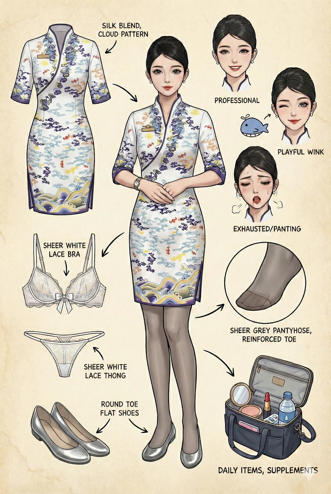 AI十四款空姐制服合集！Gemini Nano制服美学