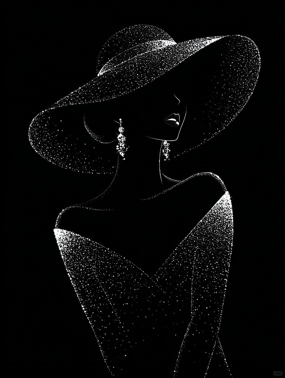 AI美女-闪闪发光的女孩