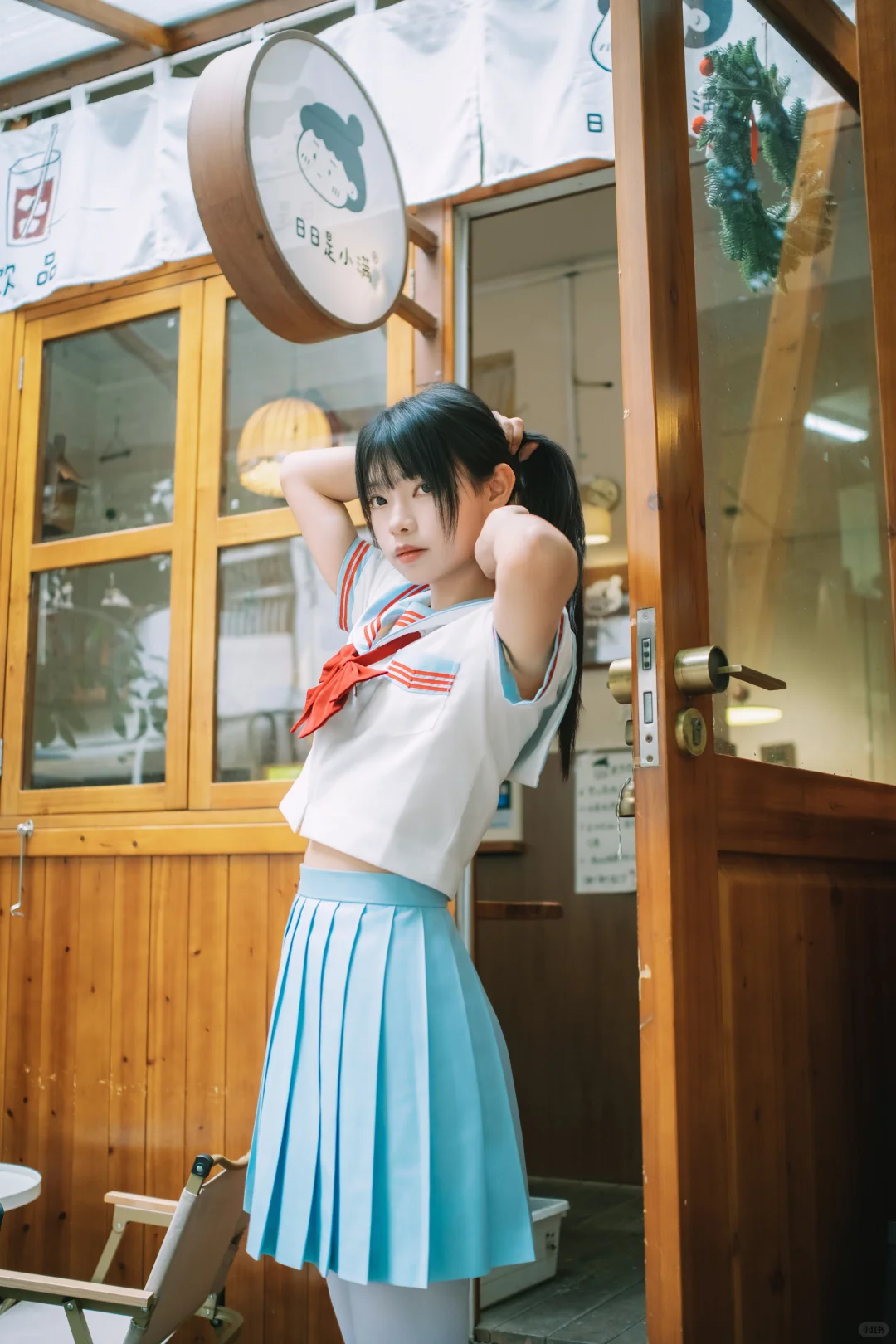 一起在咖啡店复习吧🐰