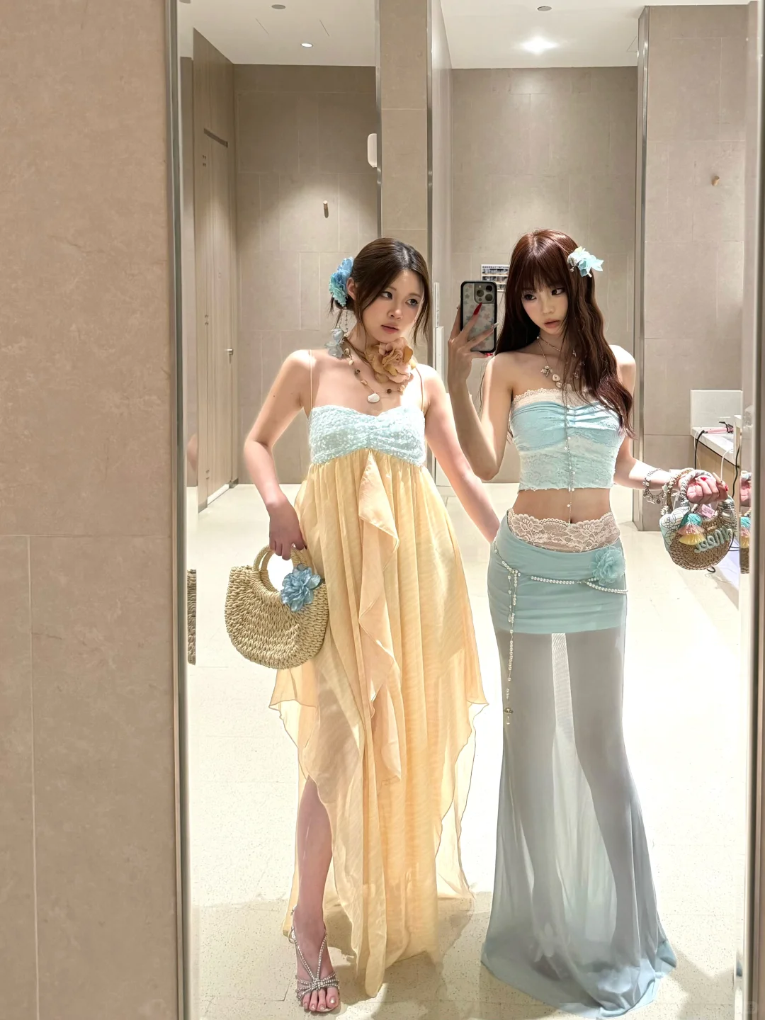 回顾一下夏季的海岛风穿搭🏝️