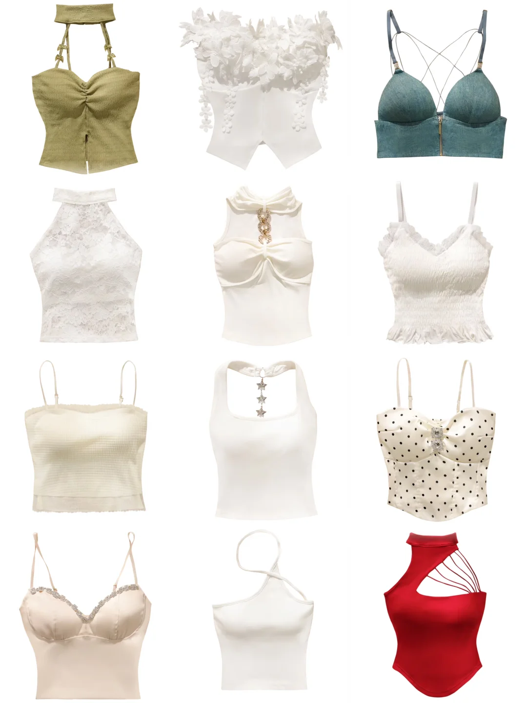 纯欲风吊带合集｜有你中意的吗？