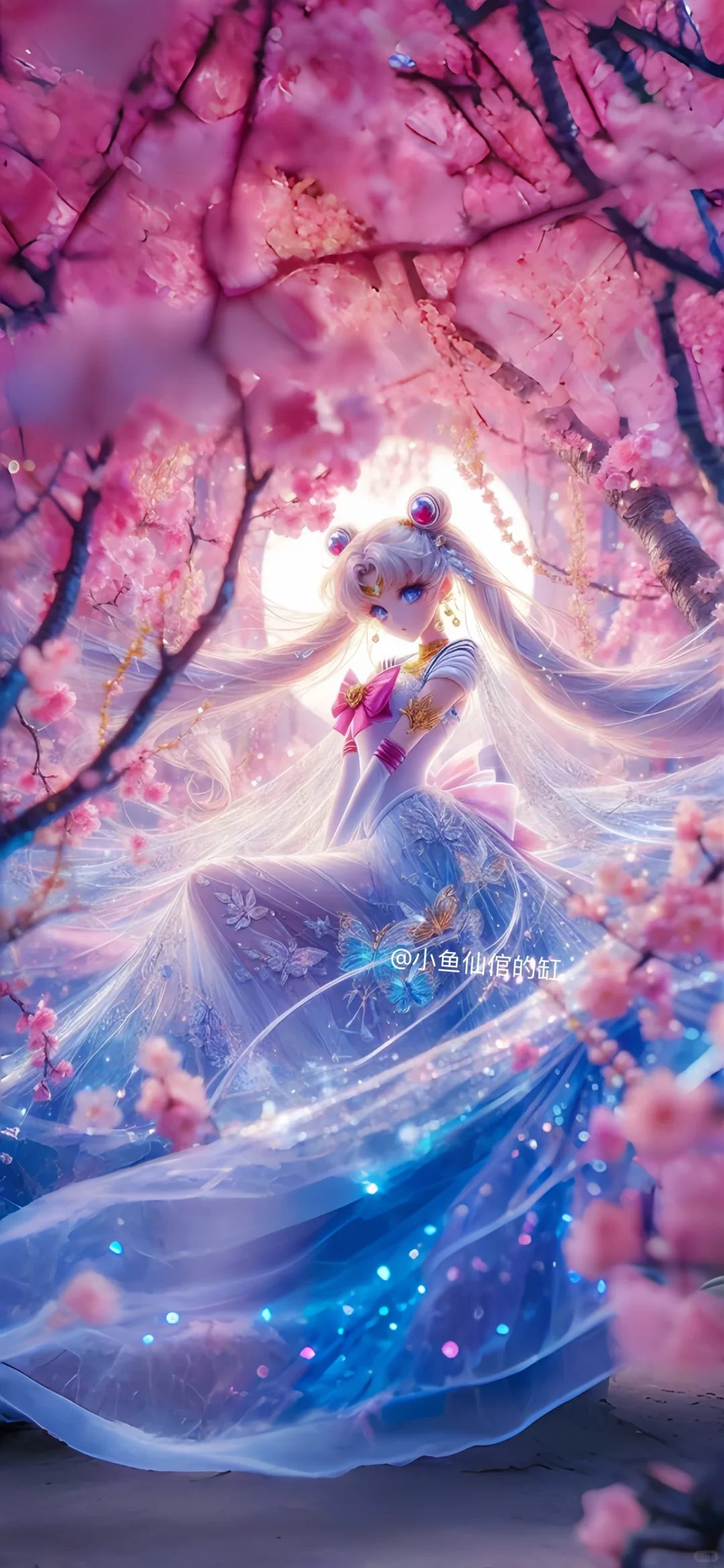 惊！美少女在百花下演绎绝美婚纱，美到窒息