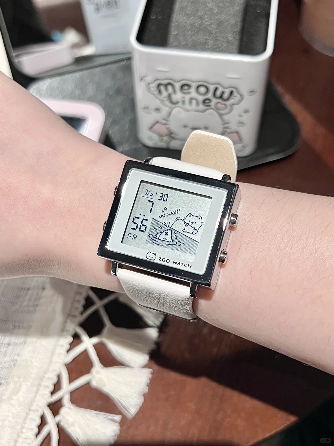 这个线条小猫⌚️你会喜欢吗💕