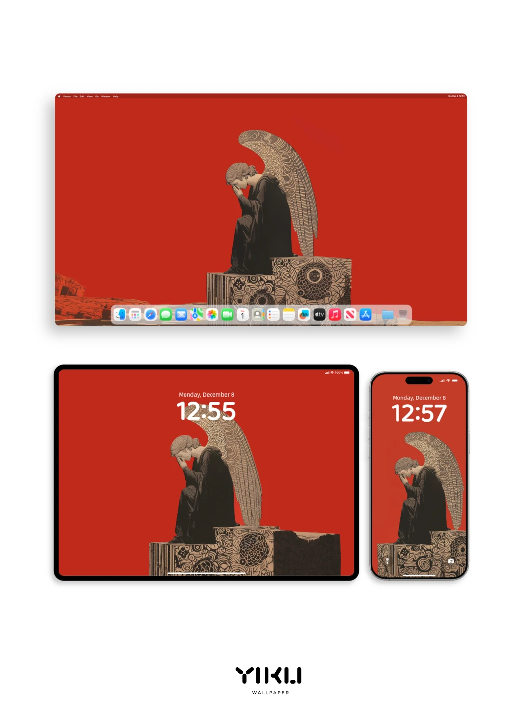 每日壁纸｜深色系壁纸｜孤独天使