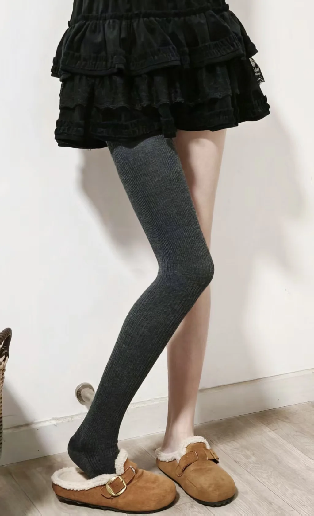 长过膝袜也很好看