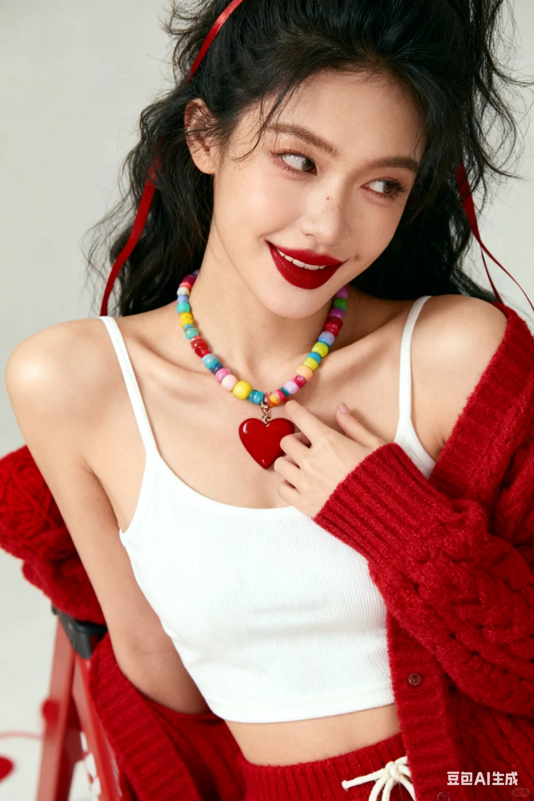 Ai写真●0元获得 2026新年红梯节节高写真！