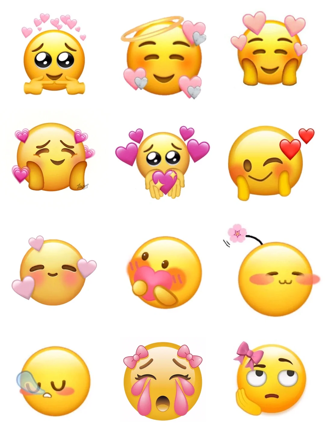 【素材66】粉红emoji表情分享