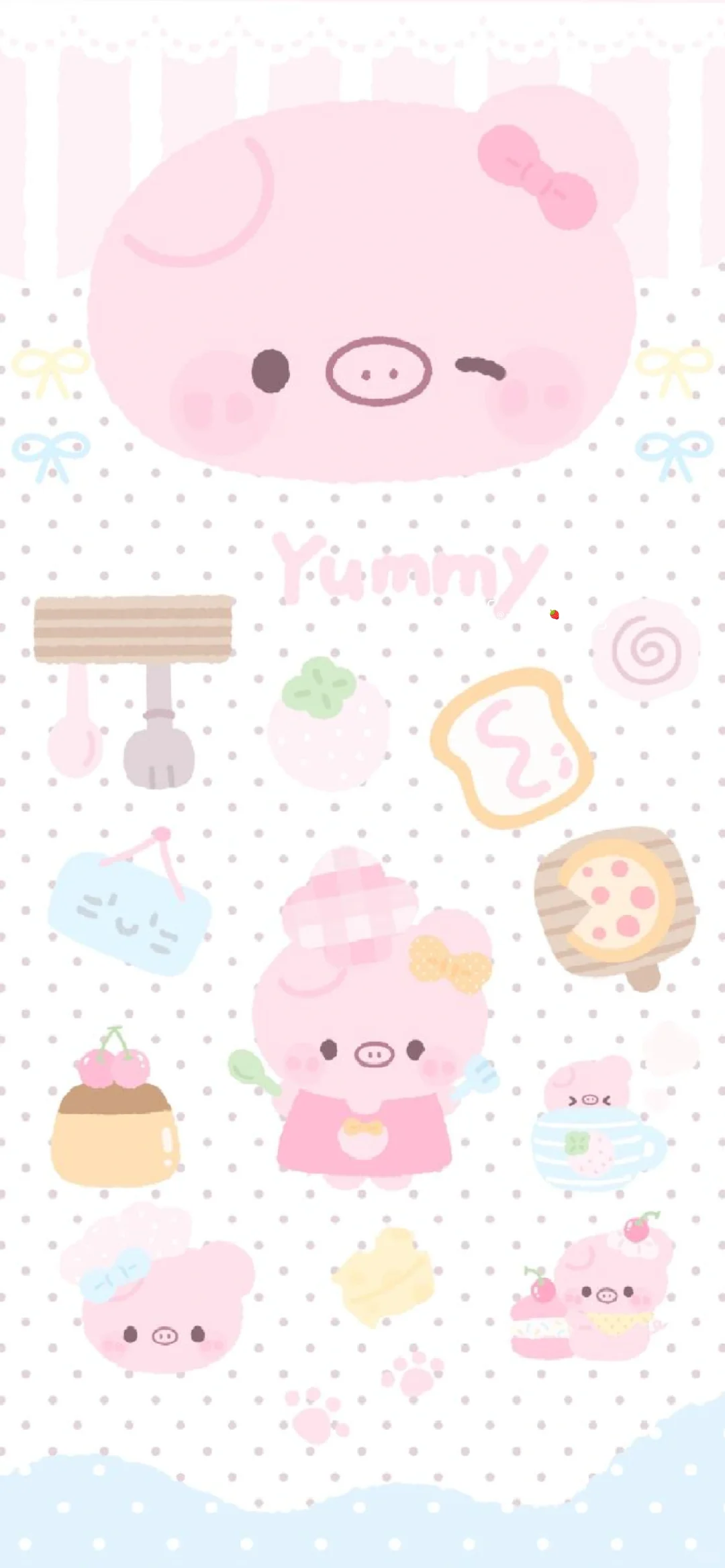 手机壁纸｜可爱粉色系套图